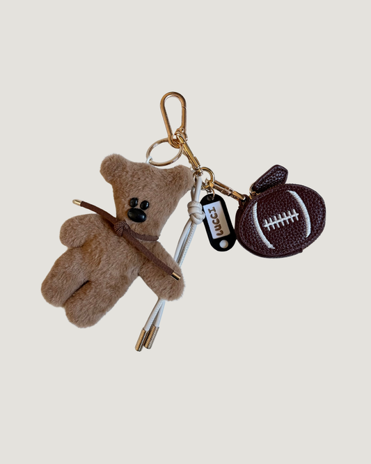 TOUCHDOWN BEAR charm